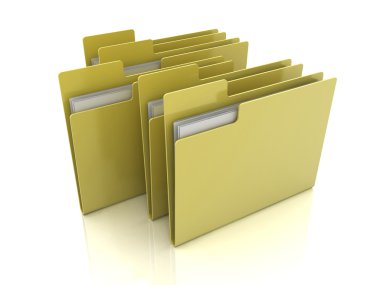 Folder icon with files clipart