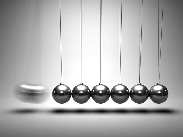 Egyensúly labdák Newton bölcső — Stock Fotó