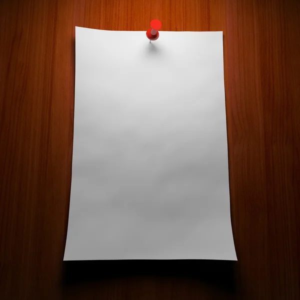 Blank paper on wood — Stock Photo, Image