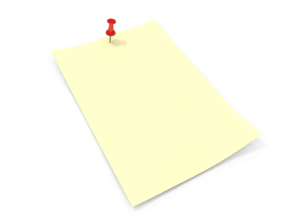 Blank note paper — Stock Photo, Image