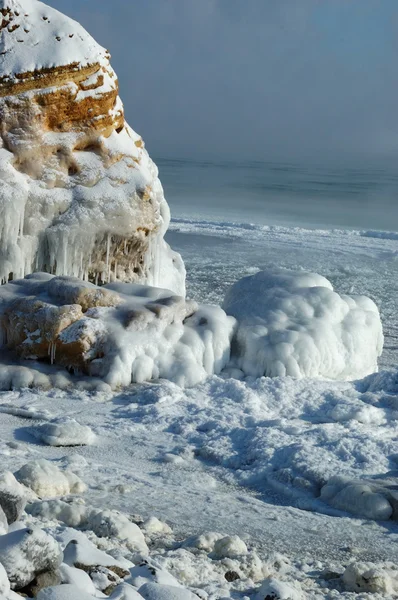 Winter storm marinmålning - frysta havet — Stockfoto