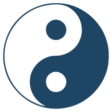 Yin Yan - symbol of chinese philosophy clipart