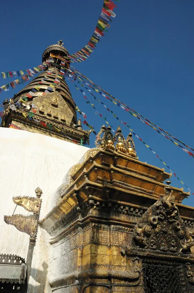 Swayambhunath stupa en Katmandú, Nepal — Foto de Stock