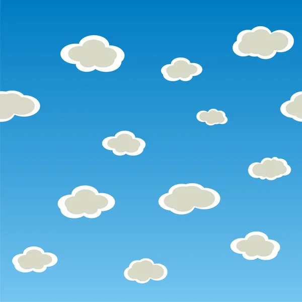 stock vector Seamless vector texture with clouds