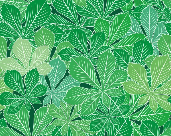 Primavera hojas vector textura sin costura — Archivo Imágenes Vectoriales