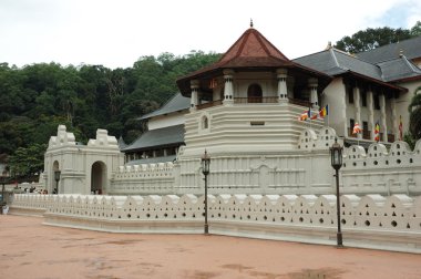 Famous Buddha Temple of the Sacred Tooth Relic ,Sri Lanka clipart