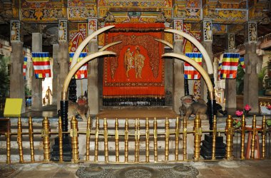 Buddhist Tooth relic temple in Kandy,Sri Lanka clipart