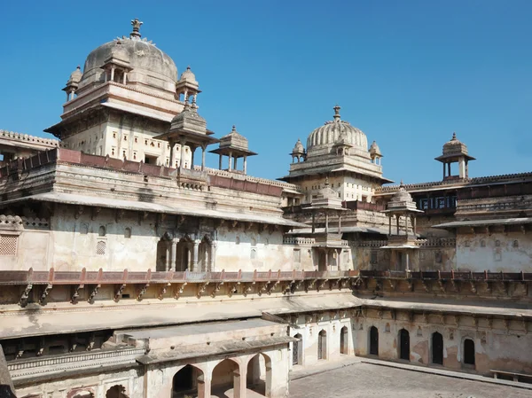 Corte del palacio Raj Mahal en Orcha, India, Madhya Pradesh — Foto de Stock