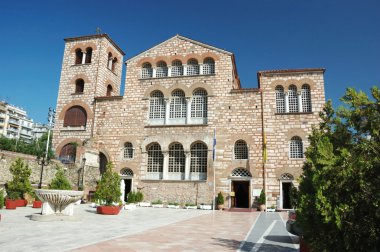 Byzantine orthodox church of Aghios Demetrios in Thessaloniki ,G clipart