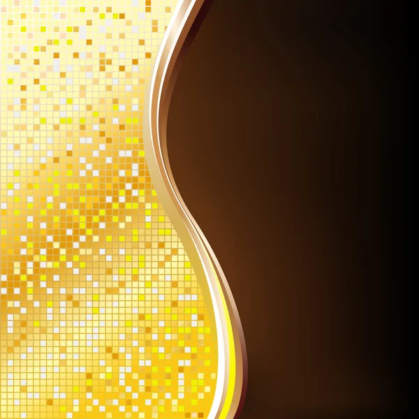 Fond pixel doré — Image vectorielle
