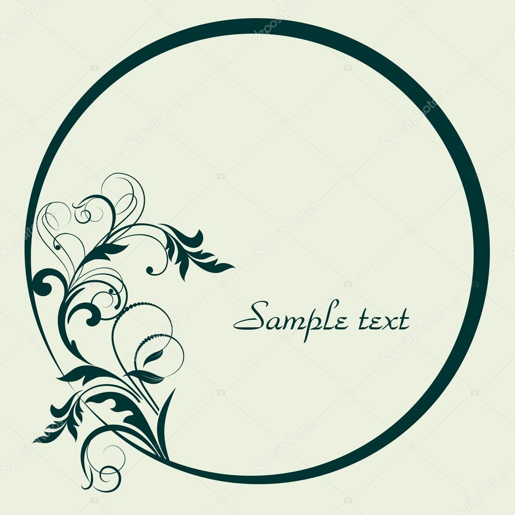 Decorative Oval Frame ⬇ Vector Image By © Galinashpak Vector Stock