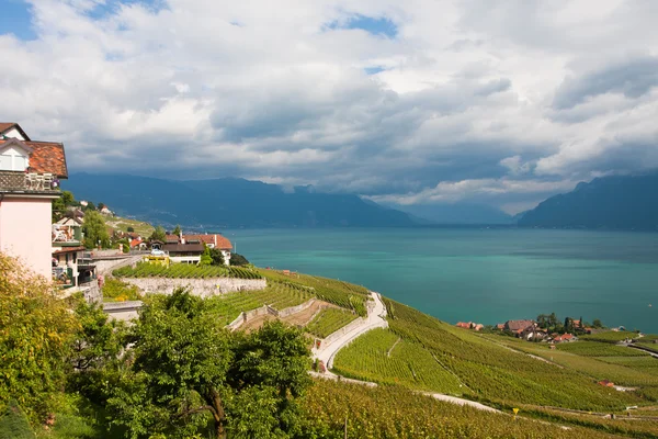Montreux no Lago de Genebra — Fotografia de Stock