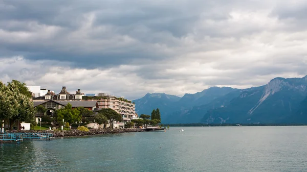 Montreux vid Genèvesjön — Stockfoto