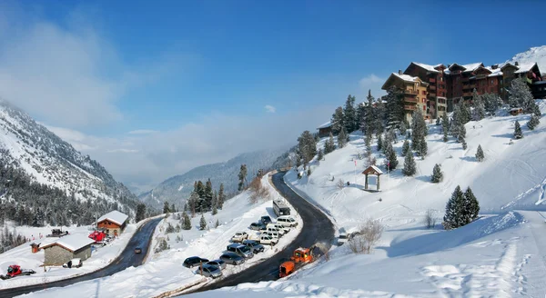 Les Arc - Station de ski alpin Images De Stock Libres De Droits