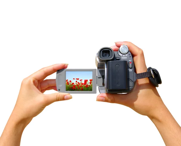 Bir video kamera — Stok fotoğraf