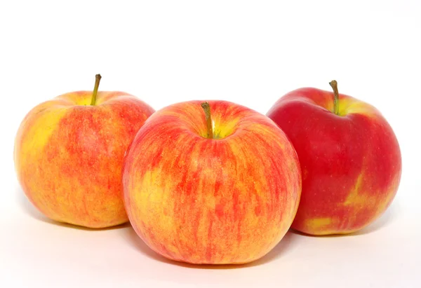Jablka na bílé — Stock fotografie