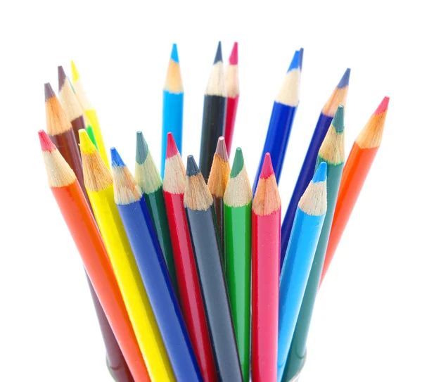 Pencils on a white — Stock Photo, Image
