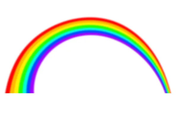 Regenbogen auf Weiß — Stockfoto