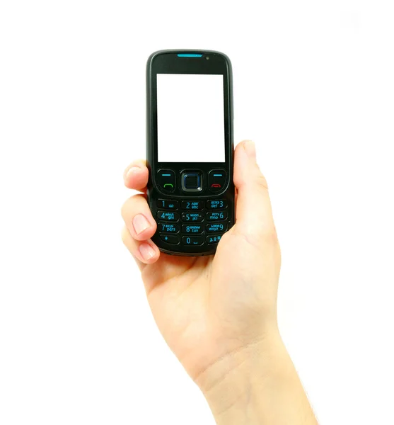 手机在手mobilní telefony v rukou — Stock fotografie