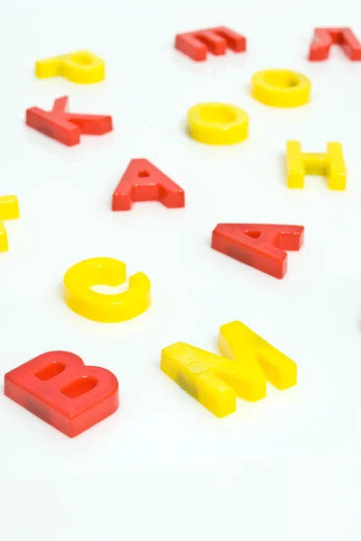 Пластиковые буквы — стоковое фото