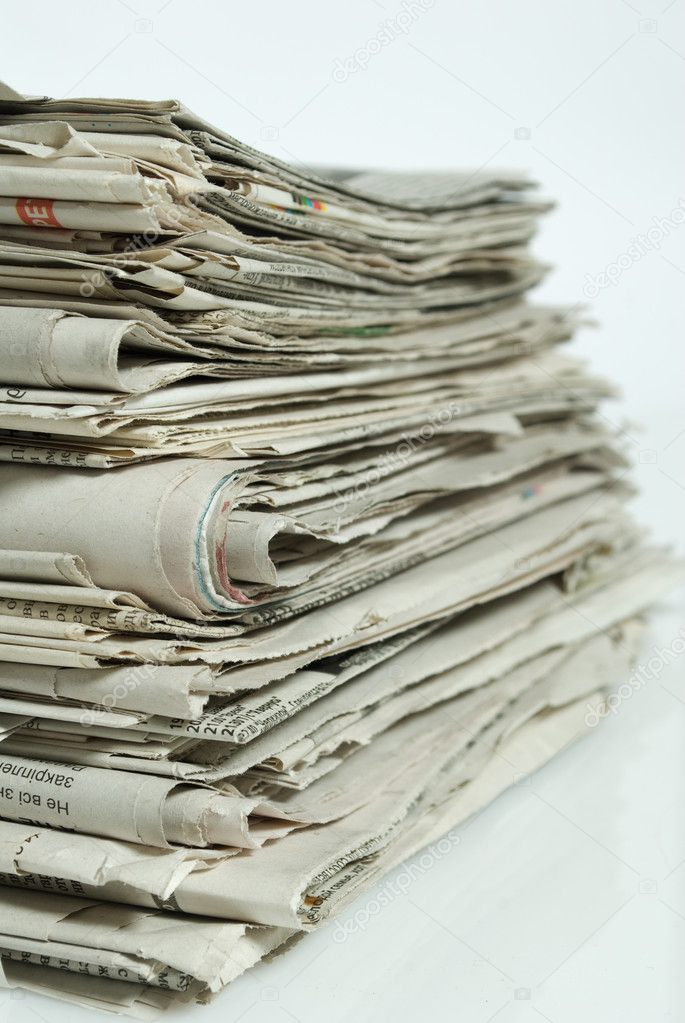 Newspapers stack