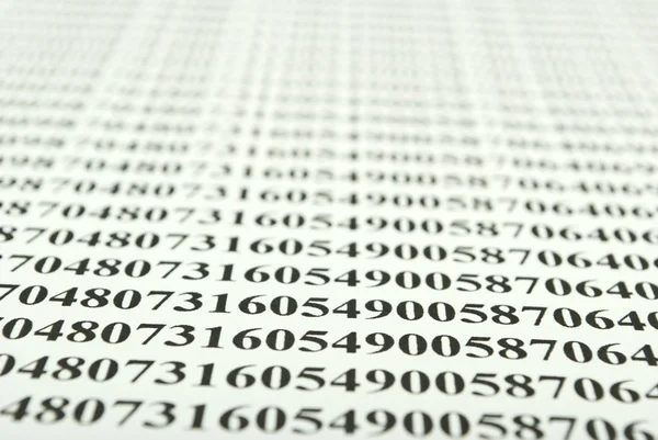 Numbers on the paper — Stock Photo, Image