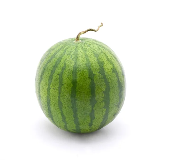 Watermeloen geïsoleerd op witte achtergrond — Stockfoto