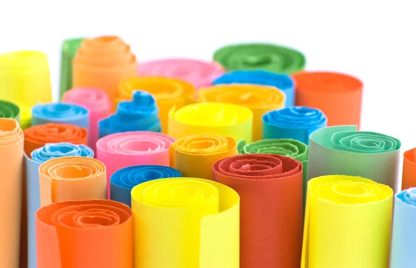Multicolour válcované papíry — Stock fotografie