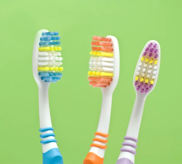 Kolorowe szczoteczki do zębów — Zdjęcie stockowe
