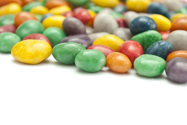 Coloridas pestañas de chocolate de cerca — Foto de Stock