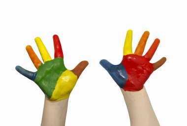 Child hands clipart