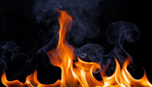Brand vlammen — Stockfoto