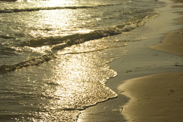 Písečná pláž vody pozadí — Stock fotografie