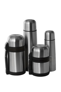 Four thermos clipart