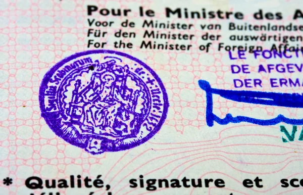 Eski Pasaport damgası — Stok fotoğraf