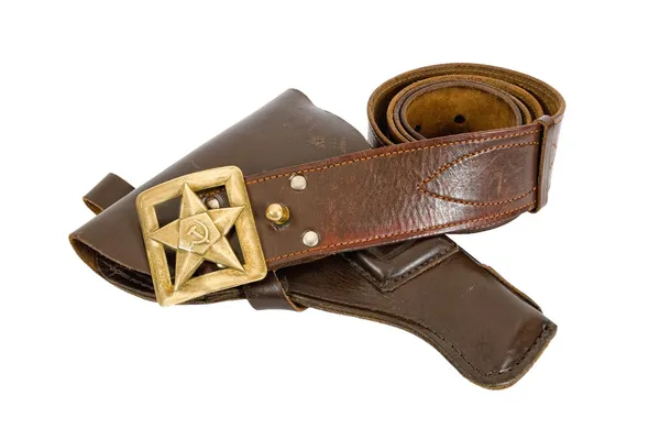 Cinturón viejo y funda —  Fotos de Stock