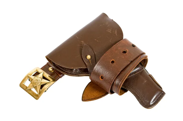 Old belt and holster — Stock Photo, Image