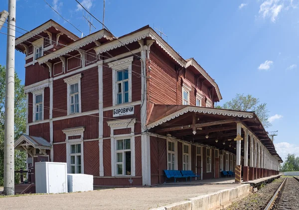 Provinsiella järnvägsstation — Stockfoto