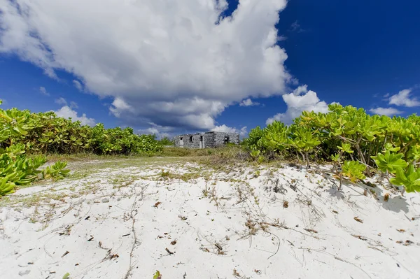 Beach landscape uninhabited island of Mauritius. — Stock Photo, Image