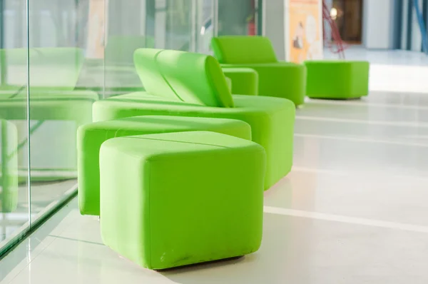 Grüne Sessel — Stockfoto