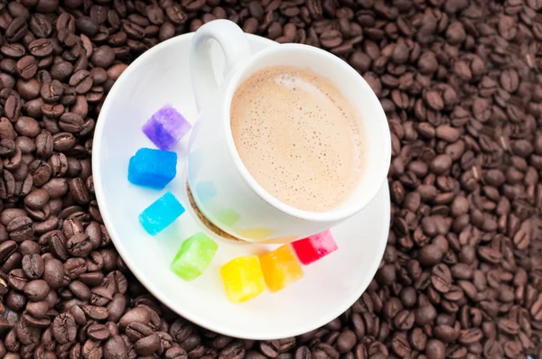 Lajes multicoloridas de shugar e café — Fotografia de Stock