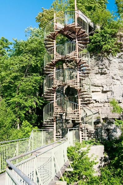 stock image Two spiral staircases