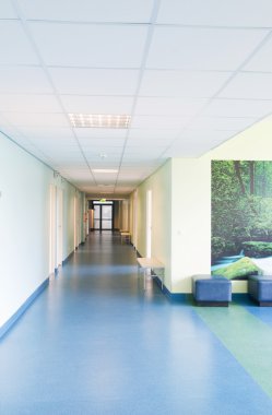 Hall in hospital clipart