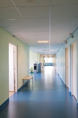 Hall in hospital clipart