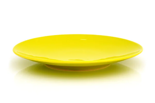Žlutá talíř — Stock fotografie