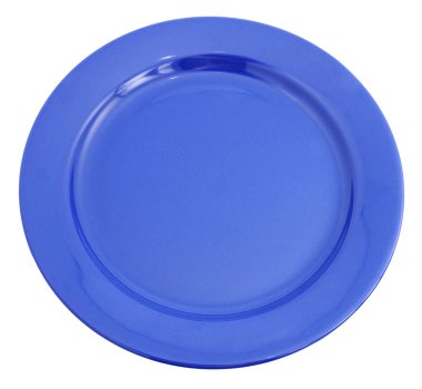 Blue plate clipart