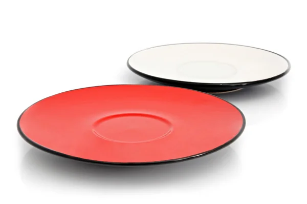 Две тарелки — стоковое фото