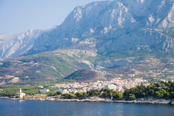 Vista do resort Makarska. Croácia — Fotografia de Stock