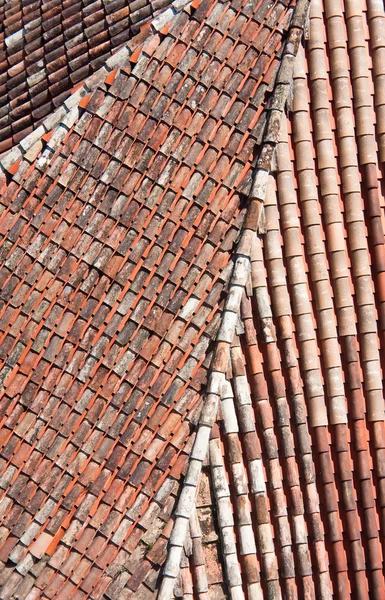 Плиточные крыши — стоковое фото