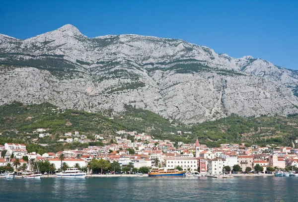 Ośrodek makarska. Morze Adriatyckie. Chorwacja — Zdjęcie stockowe
